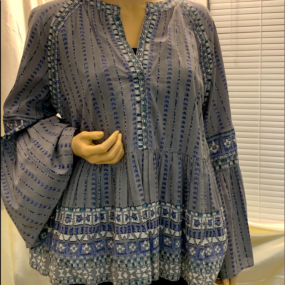 BCBG Silk/ cotton blouse